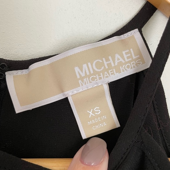 Black XS Michael Kors cold shoulder romper - Picture 4 of 4